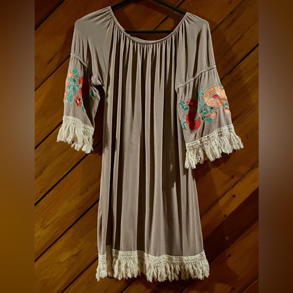 Tan dress